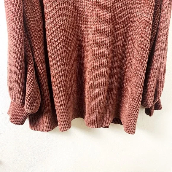 Ava Viv Pullover V-Neckline Soft & Cozy Knit Sweater. Rust Color Sz 4X - Picture 5 of 11